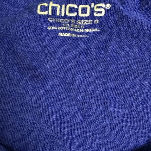⭐️CHICO’S Blue Sleeveless Tank Top - Picture 3 of 3